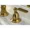 Kingston Brass KS1977KL Widespread Bathroom Faucet with Brass Pop-Up, Brushed Brass KS1977KL - alternate 5